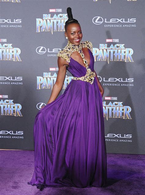 lupita nyongo pruple dress versace|Lupita Nyong'o Wore a Spectacular Warrior.